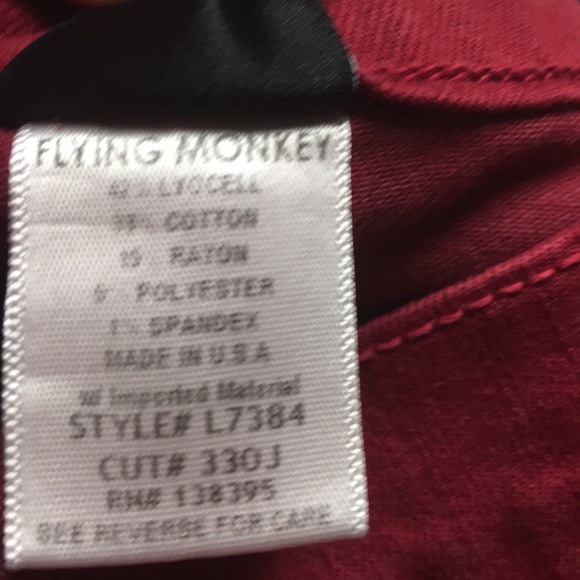 Flying Monkeys red jeans size 24 waist - Picture 8 of 8